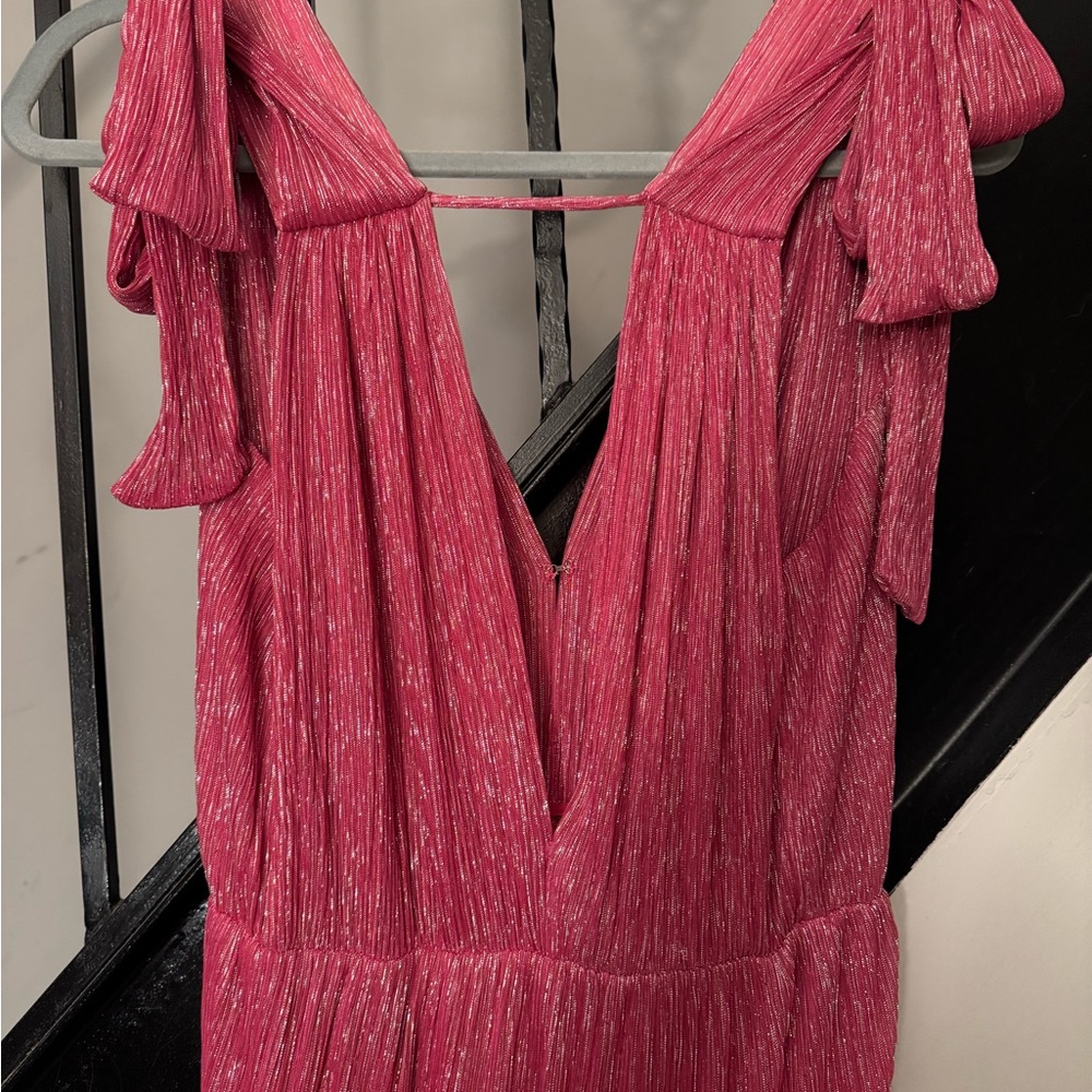 Sabina Musayev Shimmering Pink Maxi Dress - Picture 8 of 12